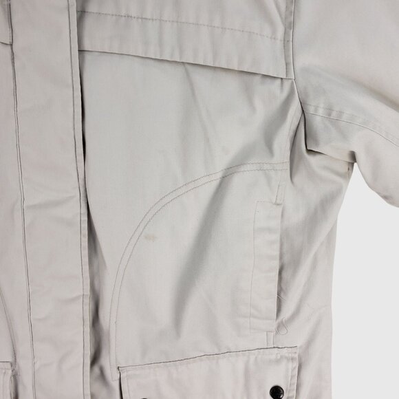 Pacific Trail Beige/White Fleece Plaid Lined Jacket Womes M - Picture 4 of 10